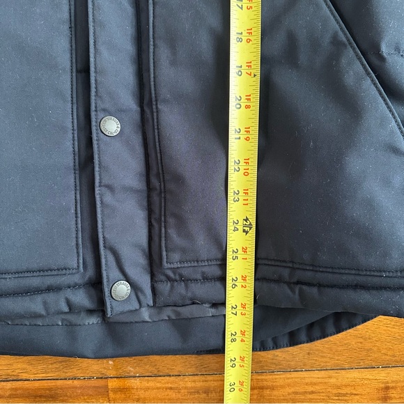 Levi's Quilted Woodsman Puffer Jacket Mens Medium Blue Tan - Picture 4 of 8